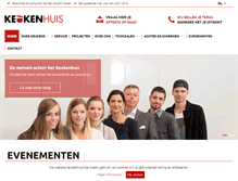 Tablet Screenshot of keukenhuis.be